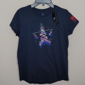 Under Armour Star Graphic Tee - Navy Size Large